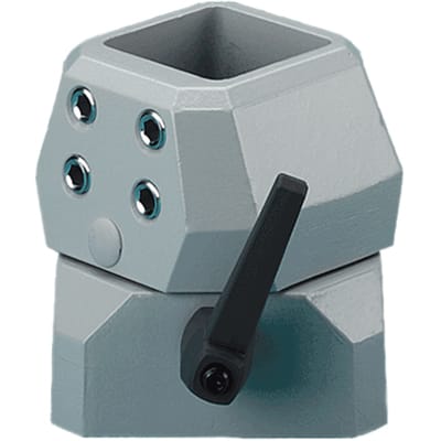 nVent HOFFMAN CCS8FCLG HMI Enclosure, Flange Coupling, Fits 80x80mm, Light Gray, Aluminum
