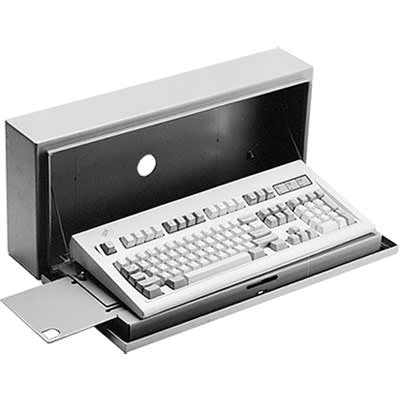 nVent HOFFMAN CKBC24 CONCEPT Keyboard Box 10.00x23 Gray, 10.00x23.30x4.79, Steel