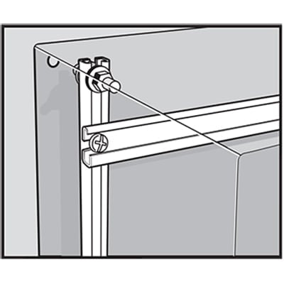 nVent HOFFMAN CMC16 (2) Mounting Channels fit A or , fits 16.00, Steel