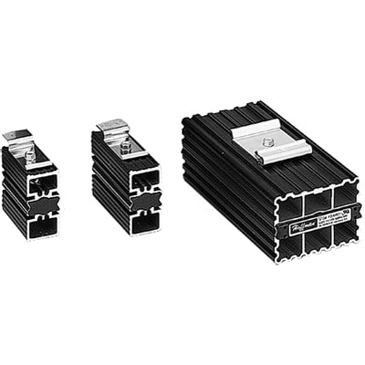 nVent HOFFMAN DAH101 Semiconductor Heater, 110/120V AC/DC 10W, Black Anodized, Aluminum