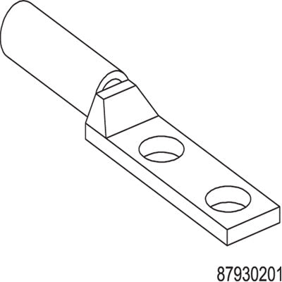 nVent HOFFMAN DGCL62 Grd Comp Lug 6x1x3/8 BU (10) , , Copper