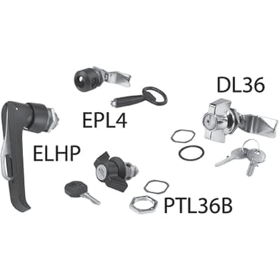 nVent HOFFMAN DL36 DesignLine Wingknob, keylockin , fits DL Wall-Mtg. , Steel