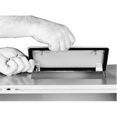 nVent HOFFMAN DLGP610 Gland Plate For 5.00x9.00 open Gray, fits 9.00x5.00, Steel