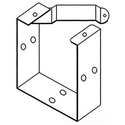 nVent HOFFMAN F1010GUC Cable Trunking Mounting Bracket Steel Galvanised Universal U Connector