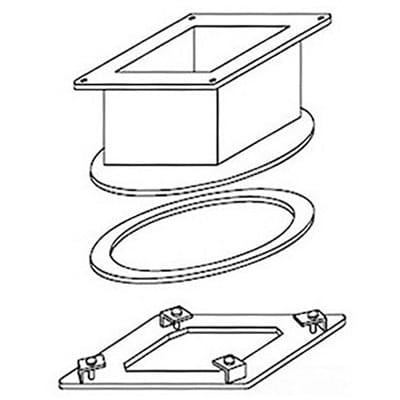 nVent HOFFMAN F44WSC Swivel Nipple (regular) Gray, 4.00x4.00, Steel