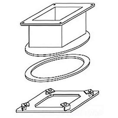 nVent HOFFMAN F44WSCSS Swivel Nipple (regular) , 4.00x4.00, SS Type 304