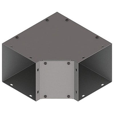 nVent HOFFMAN F6690EOUTGV 6x6 90 Elbow Outside Open , fits 6.00x6.00, Steel