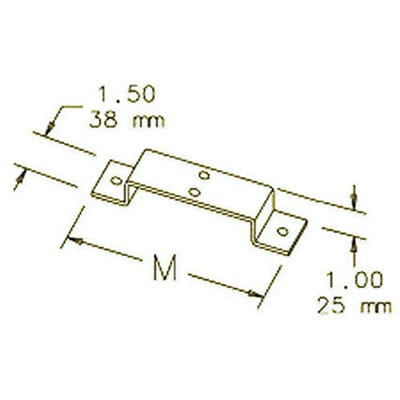 nVent HOFFMAN F66GSH Support Hanger Gray, fits 6.00x6.00, Steel