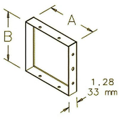 nVent HOFFMAN F66T3RCP WW. 3R, Closure Plate Gray, fits 6.00x6.00, Steel