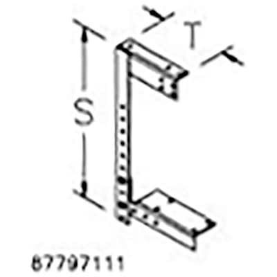 nVent HOFFMAN F66T3RDH WW, 3R, Drop,Brkt Hanger Gray, fits 6.00x6.00, Steel
