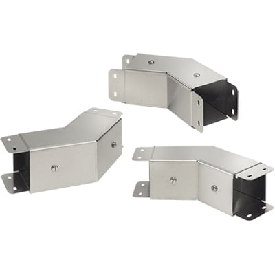 nVent HOFFMAN CT46PEFC45SS Cable Trunking Stainless Steel 45deg Elbow Fitting (Front Cover)