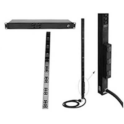nVent HOFFMAN DP1N190430X 120v 19in 4out,30A 2RU Black, fits 19in rack, Steel