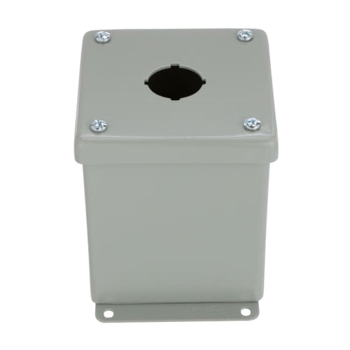 nVent HOFFMAN E1PBX Enclosure,Pushbutton,1 Hole,30.5mm,Steel,NEMA13,IP65,Gray,Pentair Series