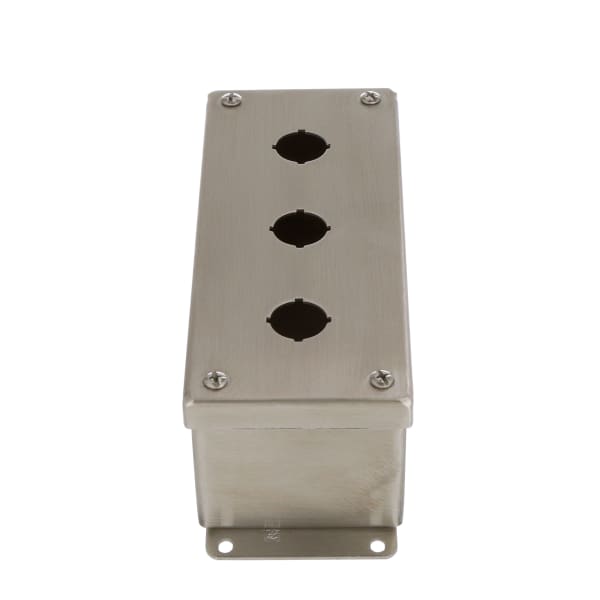 nVent HOFFMAN E3PBGSS Enclosure,Pushbutton,3 Hole,22.5mm,Stainless,NEMA13,IP66,Pentair Stainless Serie