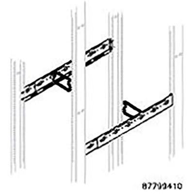 nVent HOFFMAN E4FBCM 19-Inch Rack with 4-Post Frame, Black, Steel