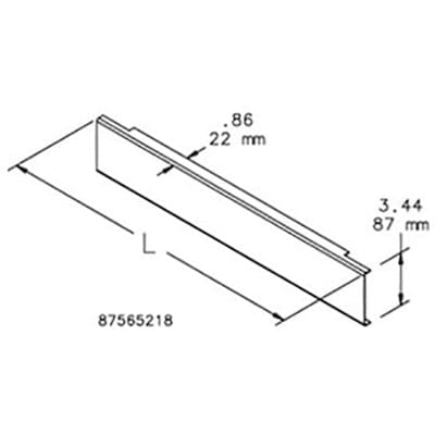 nVent HOFFMAN ECKCVR19 Cable Organizer Cover,19 Black, fits 19" open rack, Steel