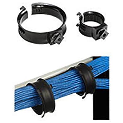 nVent HOFFMAN ECM2S10 Cable Mgr strut Mt 2in Blk , , Plastic