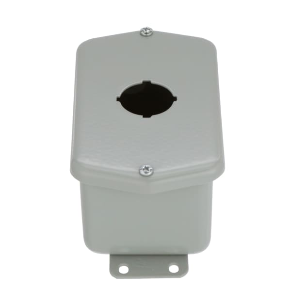 nVent HOFFMAN ED1PB1 Enclosure,Pushbutton,1 Hole,30.5mm,Steel,NEMA13,IP66,Gray,Drawn Series