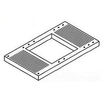 nVent HOFFMAN EERMB Mobile Base, fits 600x600/600x Gray, 600x 600/800mm, Aluminum