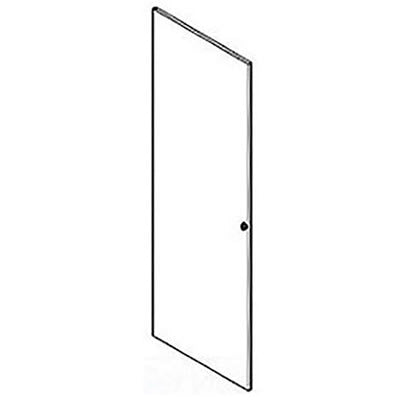nVent HOFFMAN EERSD34U Steel Door, fits 34U x 600mm LtGray, fits 34U x 600mm, Steel