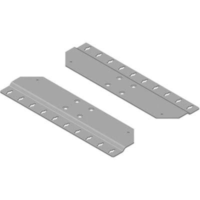 nVent HOFFMAN EMB1 COMLINE Mounting Bkt Lt Gray, 1.73x30.20x21.26, Aluminum
