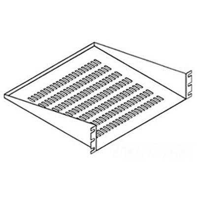 nVent HOFFMAN EMSV1918 Mod Shelf Vent, 19 x18 3RU Black, 19.00x18.00, Steel
