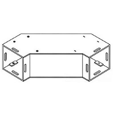 nVent HOFFMAN F121290SEGV Cable Trunking Angle Steel Galvanised 90deg Sweep Elbow Fitting