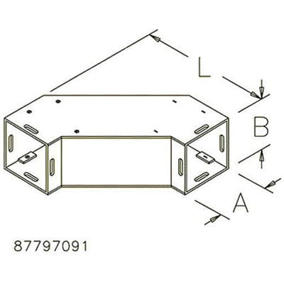 nVent HOFFMAN F1212G90SE 90 Sweep Elbow Gray, 12.00x12.00, Steel
