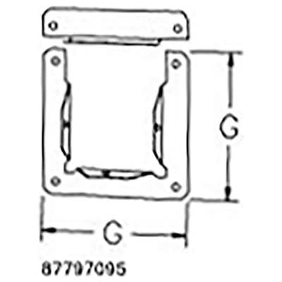 nVent HOFFMAN F1212GOA Open Adapter Gray, 12.00x12.00, Steel