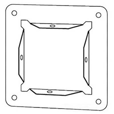 nVent HOFFMAN F1212GPAGV Cable Trunking Box Adapter Steel Galvanised Panel Adapter