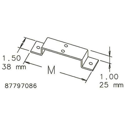 nVent HOFFMAN F1212GSHGV Cable Trunking Accessory Steel Galvanised Support Hanger