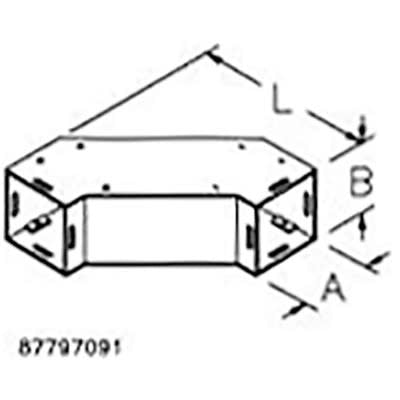 nVent HOFFMAN F22G90SE 90 Sweep Elbow Gray, 2.50x2.50, Steel
