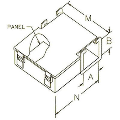 nVent HOFFMAN F22LJ Junction Box Gray, 2.50x2.50, Steel