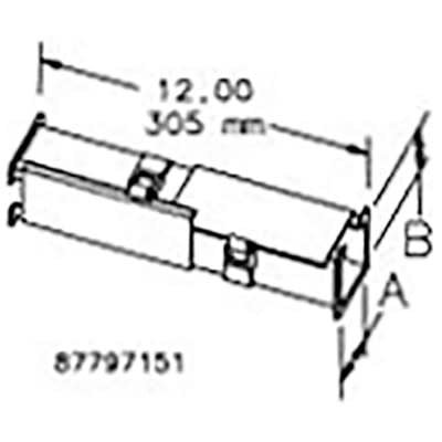 nVent HOFFMAN F22LKOKT Cable Trunking Coupler Steel Transposition Sections (Counter Clockwise)