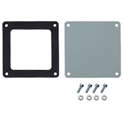 nVent HOFFMAN F22WP Closure Plate Gray, 2.50x2.50, Steel