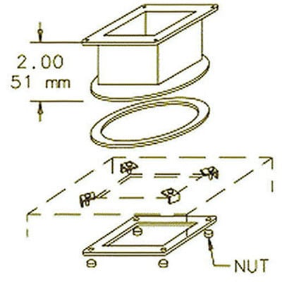 nVent HOFFMAN F22WSC Swivel Nipple (regular) Gray, 2.50x2.50, Steel