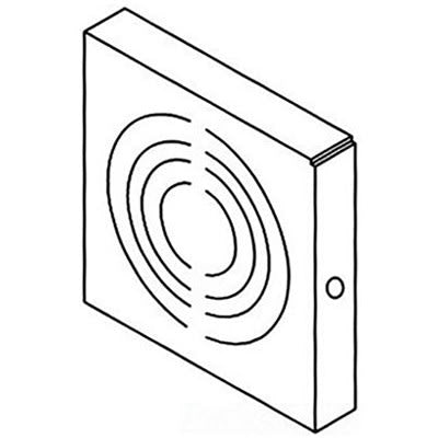 nVent HOFFMAN F33GCPNK WW, Type 1, closure plate Gray, 3.00x3.00, Steel