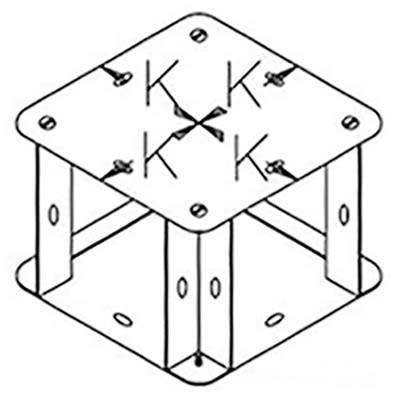 nVent HOFFMAN F4490TXGV Cable Trunking Tee Steel Galvanised 90deg Cross Tee Elbow Fitting