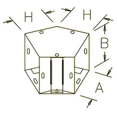 nVent HOFFMAN F44G45E 45 Elbow Gray, 4.00x4.00, Steel