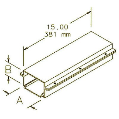 nVent HOFFMAN F44GA Telescope Fitting Gray, 4.00x4.00, Steel