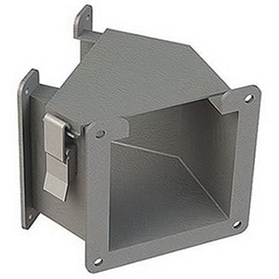 nVent HOFFMAN F44LE45A Cable Trunking Angle Steel 45deg Elbow Fitting (Top Opening)
