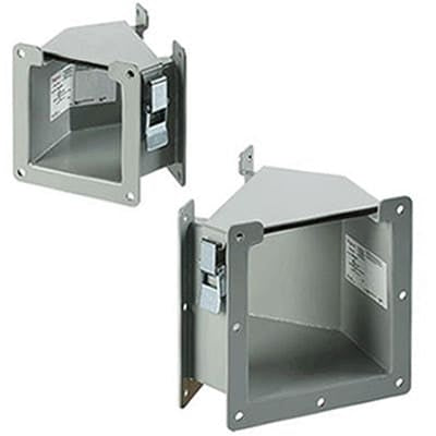 nVent HOFFMAN F44LE45B Cable Trunking Angle Steel 45deg Elbow Fitting (Inside Opening)