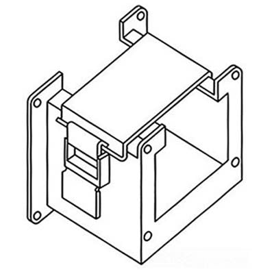 nVent HOFFMAN F44LRE22 4.00 to 2.50 Reducer Gray, 4x4 to 2.5x2.5, Steel