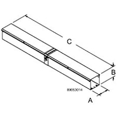nVent HOFFMAN F44T3R12 WW, 3R, Str. Section, Male Gray, 4.00x4.00x12.00, Steel