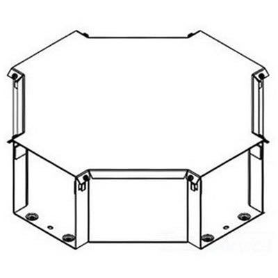 nVent HOFFMAN F44T3RTX WW. 3R, 90 Elbow,Cross,Tee Gray, fits 4.00x4.00, Steel
