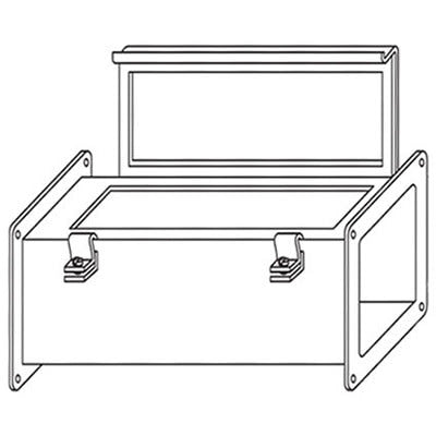 nVent HOFFMAN F44W24 Grey Steel Cable Trunking NEMA Wireway, W102 mm x D102mm, L610mm