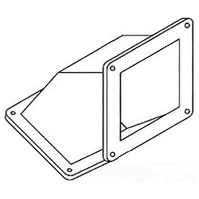 nVent HOFFMAN F66WE45 Cable Trunking Angle Steel 45deg Elbow Fitting
