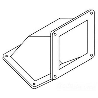 nVent HOFFMAN F66WE45SS Cable Trunking Angle Stainless Steel 45deg Elbow Fitting
