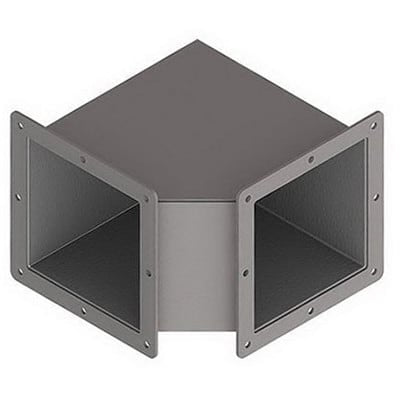 nVent HOFFMAN F66WE90 Cable Trunking Angle Steel 90deg Elbow Fitting