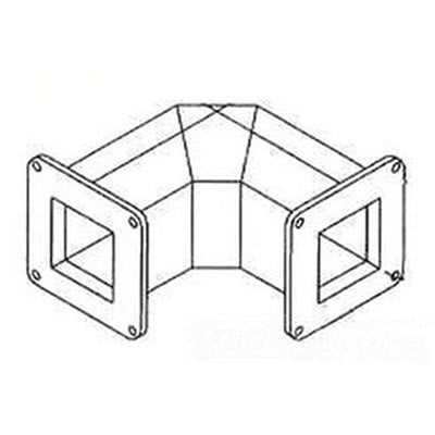 nVent HOFFMAN F66WE90FG Cable Trunking Angle Fibreglass Elbow Feed-Through Wireway